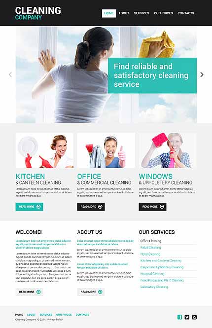 Cleaning Responsive Website Template