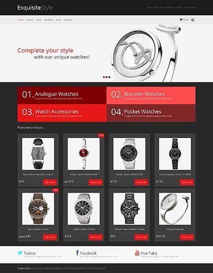 Watches Responsive WooCommerce Theme