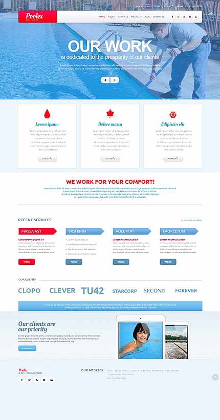 Pool Cleaning Company WordPress Theme