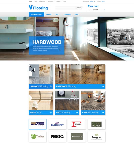 flooring magento theme