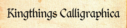 Kingthings Calligraphica Light free font