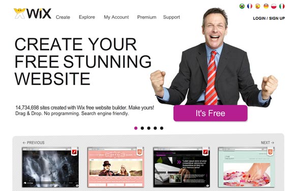 WIX - Create Your Free Stunning Website