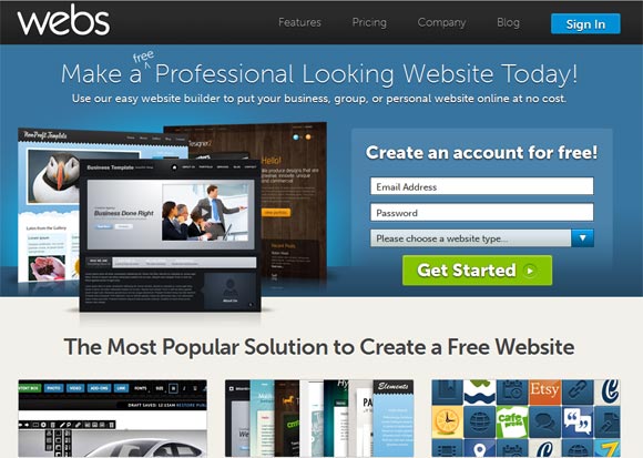 Free Online Website Builder  - Webs