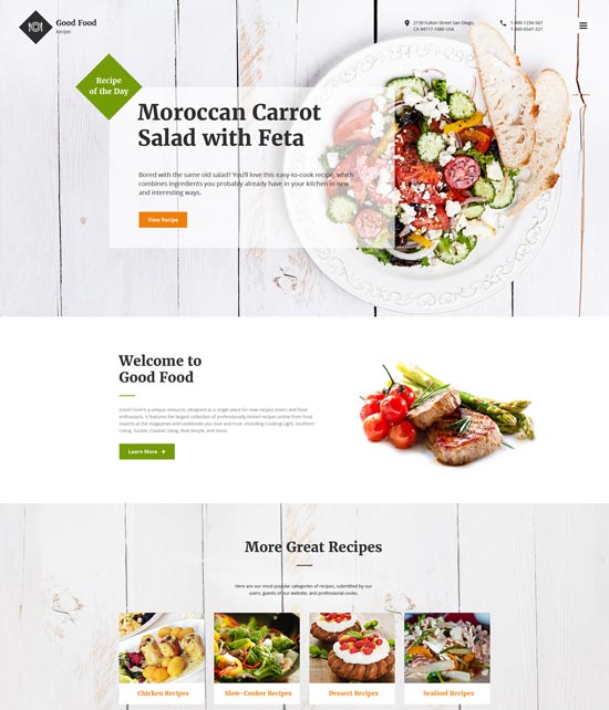 Best Restaurant Cafe Website Templates Page Of Freshdesignweb