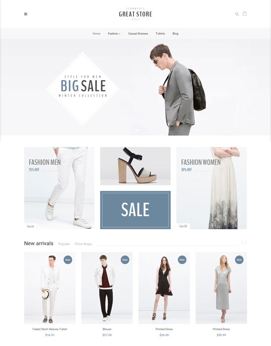 great store fashion ecommerce prestashop theme 