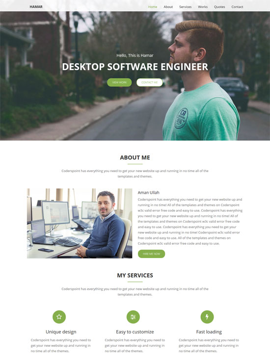 70 Best Personal Website Templates 2021 Freshdesignweb