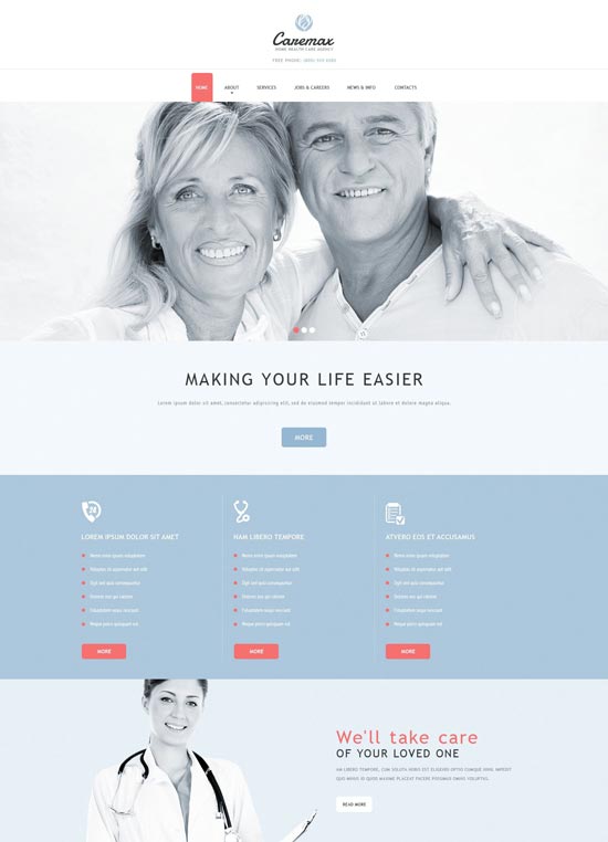  health care services joomla template 52852