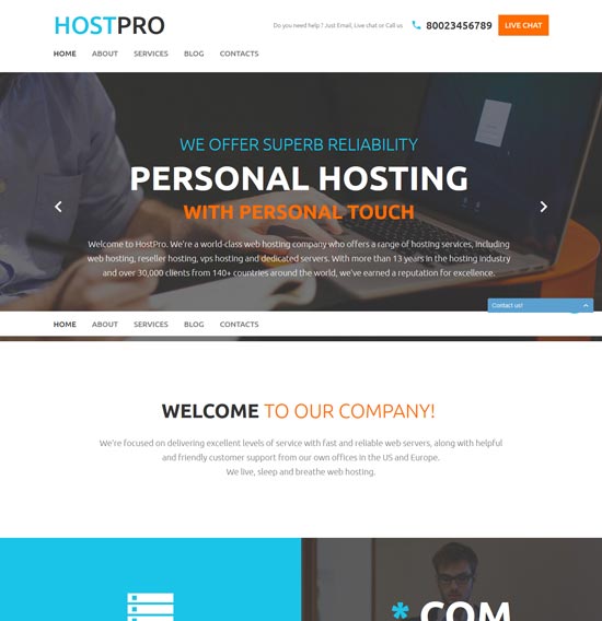 hostpro html website template