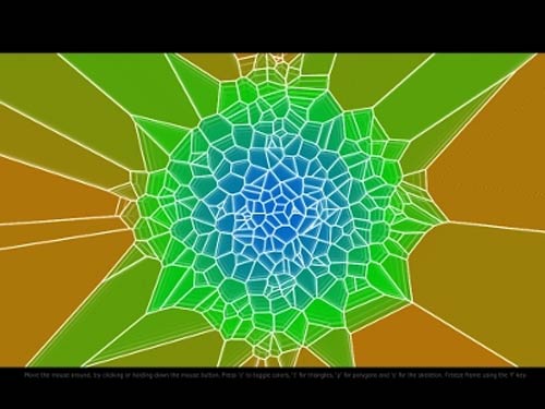HTML5 Voronoi animation