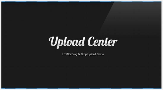HTML5 Drag and Drop File Upload