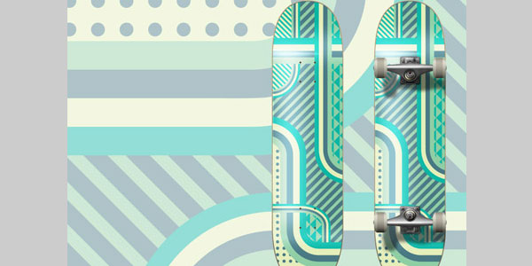 How To Create a Patterned Vector Skateboard Design