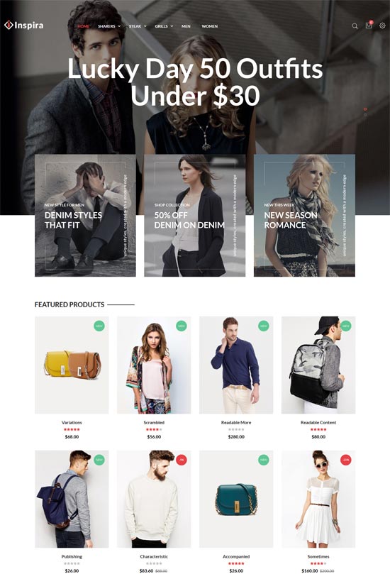 inspira fashion responsive prestashop theme 