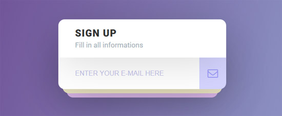 interactive sign up form 