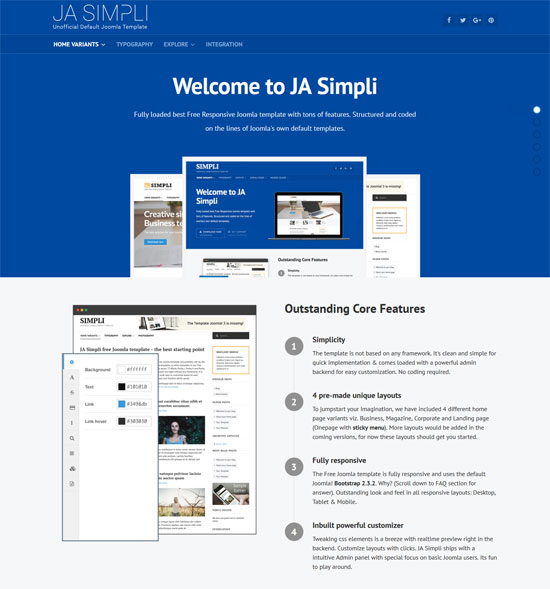 Free templates simple joomla Free Joomla