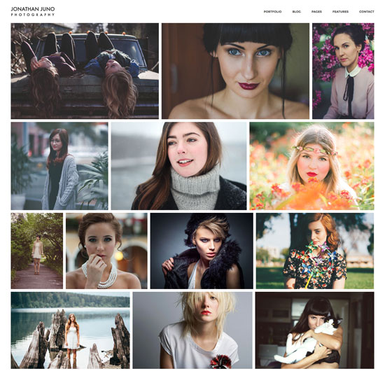 juno photography site template 