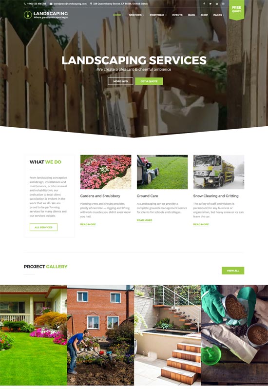 landscaping wp landscaping wordpress theme 