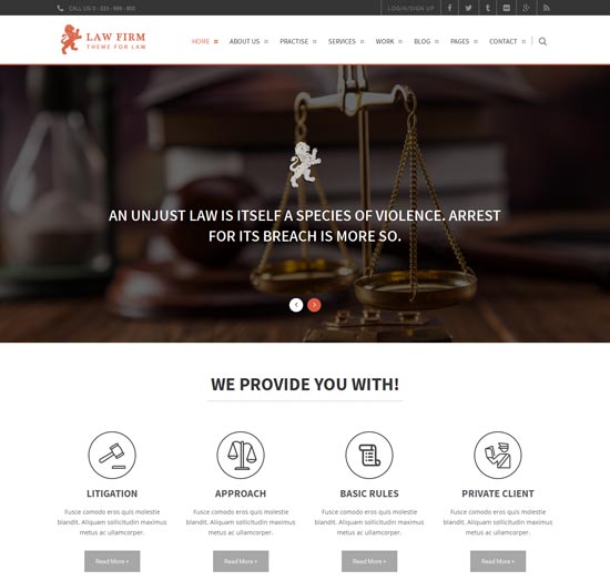 Law Firm - Responsive HTML Template 