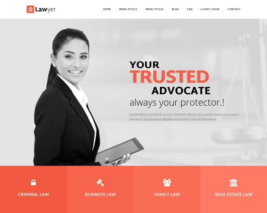 lawyer html template 