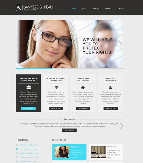 lawyers html5 template