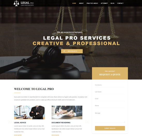 legal pro law business template 