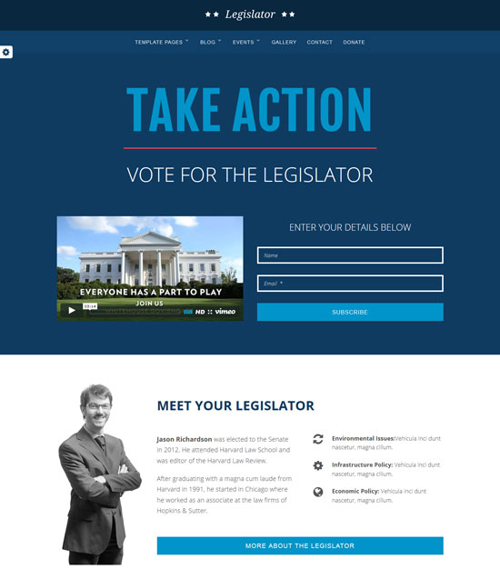 47 Best Political Website Templates 2023 freshDesignweb