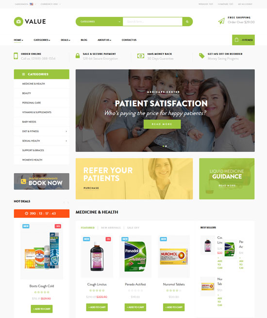 leo drug store responsive prestashop theme 