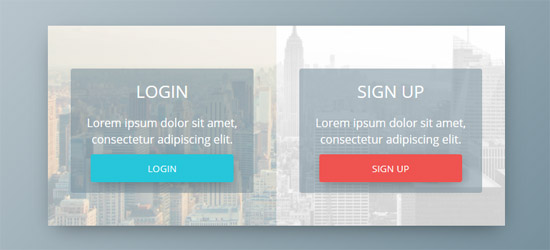 login & sign up form concept 