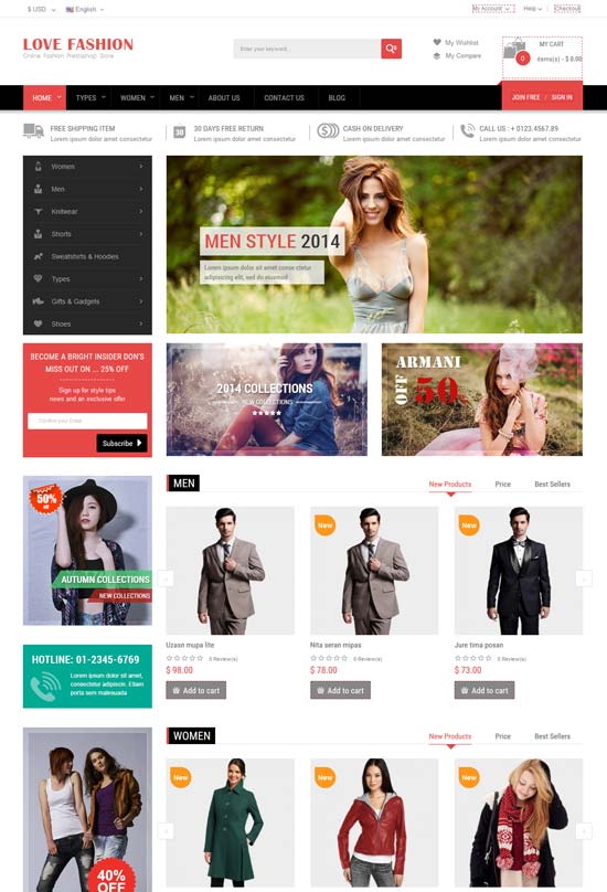 love fashion responsive prestashop fashion theme 