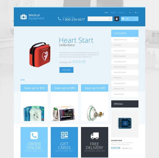 medical care prestashop theme