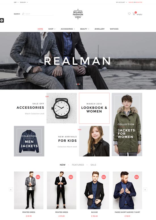 milano responsive prestashop theme 