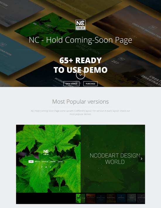 nc-hold coming-soon page