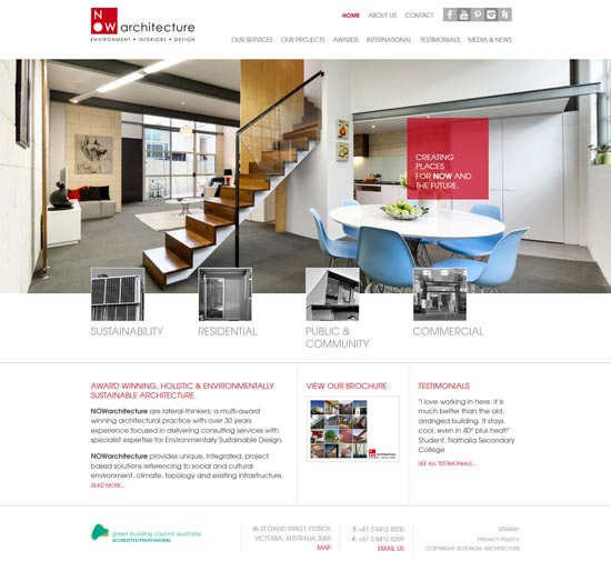 nowarchitecture joomla website