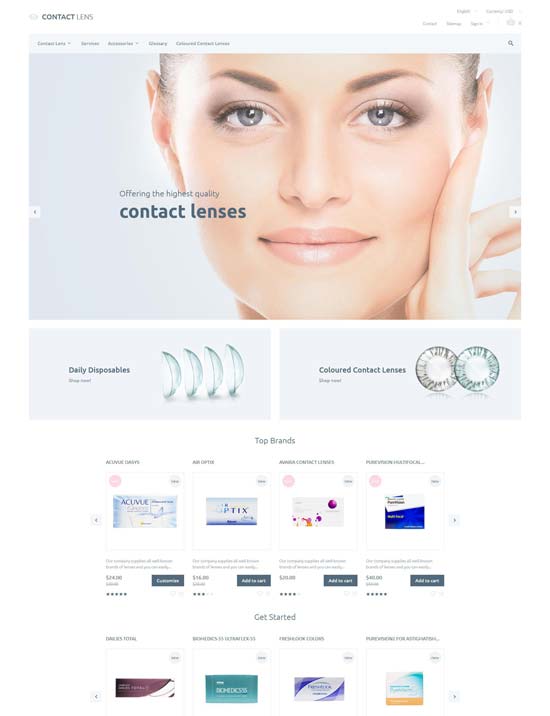 optometrist responsive prestashop theme