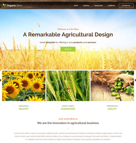 57 Best Agriculture Website Templates Free & Premium ...