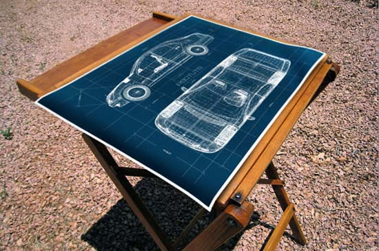 Realistic Blueprint Image From a 3D Object