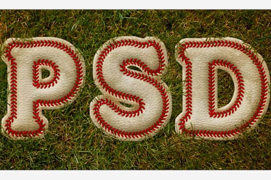Create a Baseball-Inspired Text Effect in Photoshop