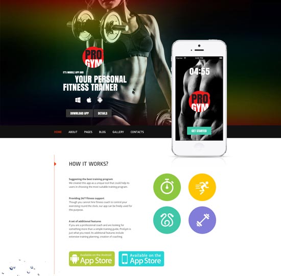 progym fitness gym joomla template