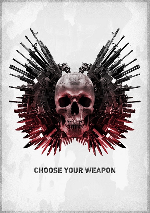 How to Create the Expendables Winged Skull Poster Art