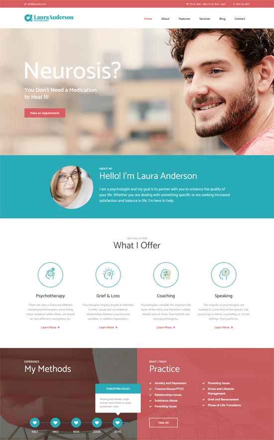 psychologist therapy counseling wp theme 