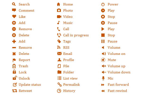 Pure CSS GUI icons