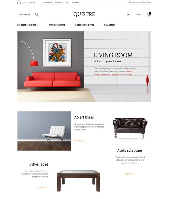 quistre interior magento theme