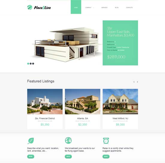 real estate agency joomla template