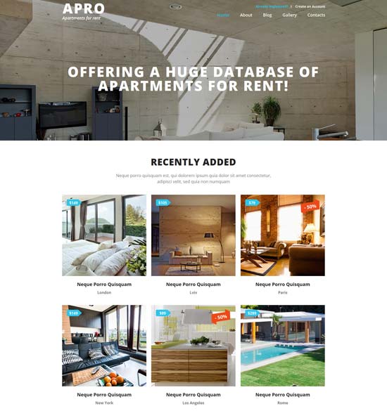 real estate business joomla template