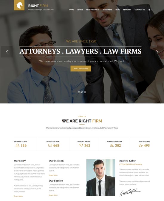 73 Best Lawyer Website Templates Free & Premium freshDesignweb