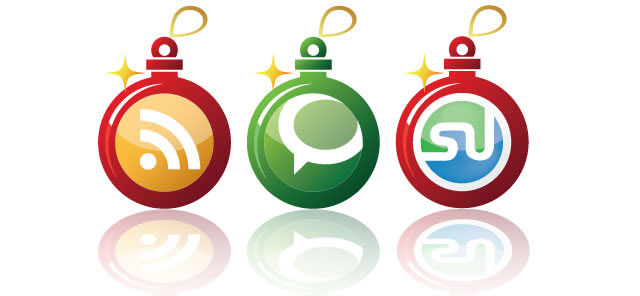 Early Christmas Social Networking Icons