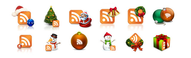 Christmas RSS Icons for Blogs