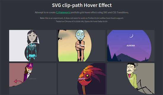 svg clip-path hover effect