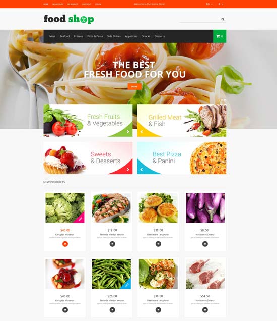 tasty shop magento theme