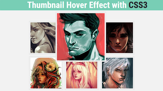 thumbnail hover effect with css3