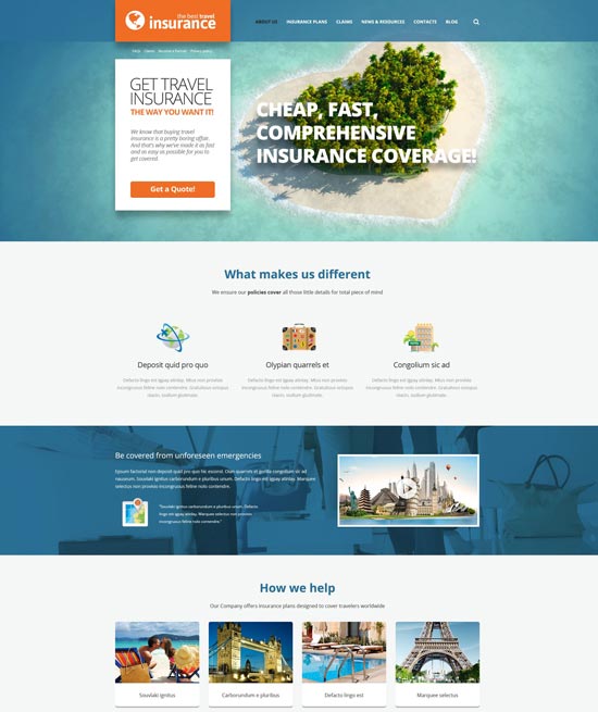 travel insurance provider theme 52441